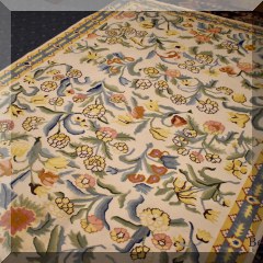 D13. Multi colored Dhurri rug. 8'9” x 6' - $195